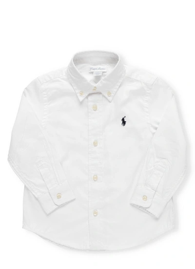 Shop Ralph Lauren Logo Shirt In White