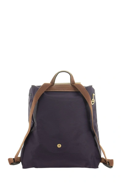 Shop Longchamp Le Pliage Original - Backpack In Blueberry