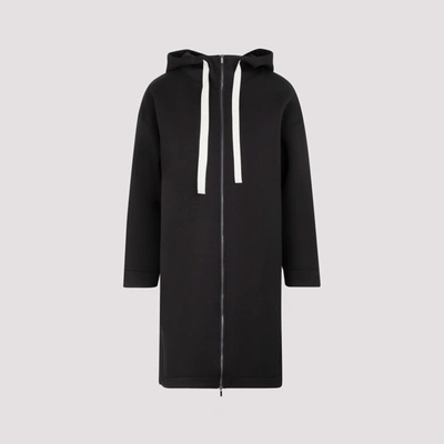 Shop 's Max Mara Adesso Zipped Hooded Coat In Black