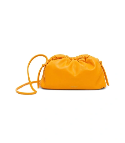 Shop Mansur Gavriel Mini Cloud Clutch In Sole In Orange