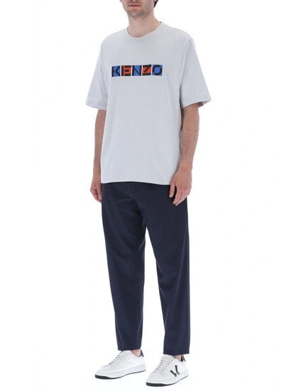 KENZO KENZO TROUSERS BLUE 