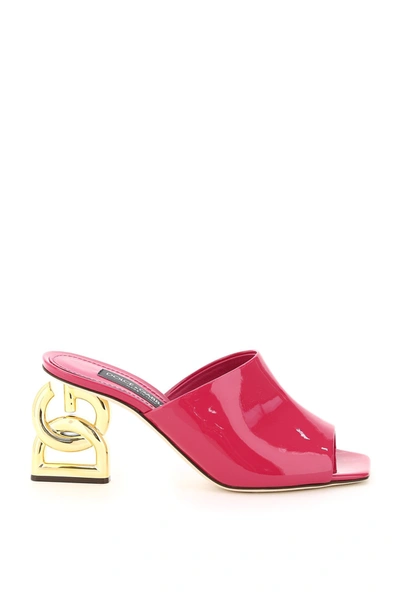 Shop Dolce & Gabbana Dg Heel Sandals In Pink