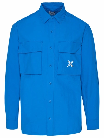 Shop Kenzo Sport Little X Shirt In Blue