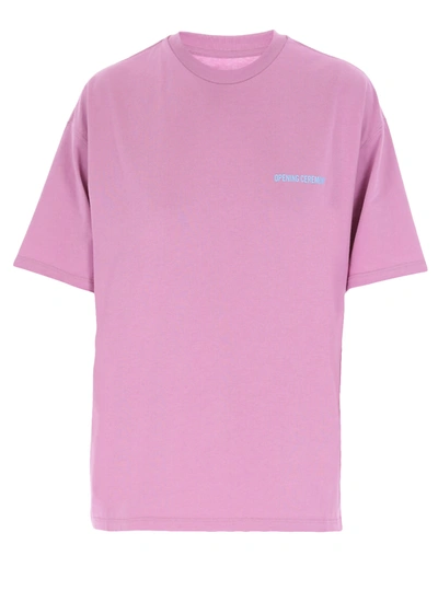 Shop Opening Ceremony Word Torch T-shirt In Mauve Coba