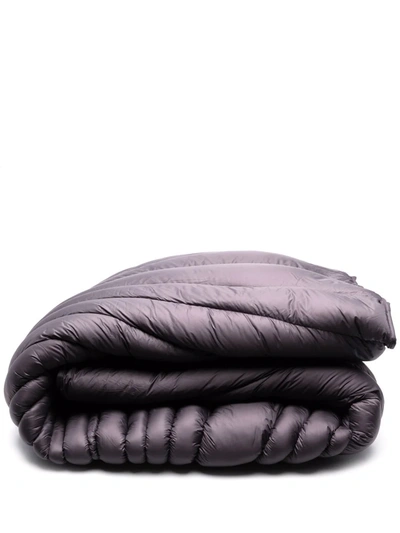 Shop Rick Owens Padded Kingsize Blanket In Purple