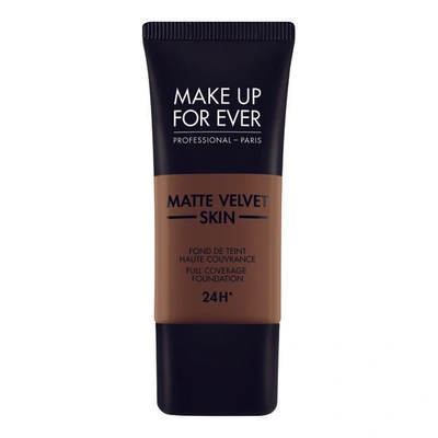 Shop Make Up For Ever Matte Velvet Skin Liquid In Chocolate