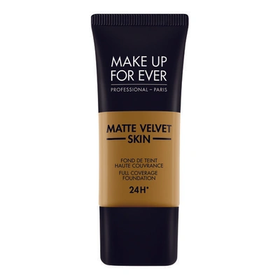 Shop Make Up For Ever Matte Velvet Skin Liquid In Golden Brown