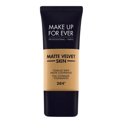Shop Make Up For Ever Matte Velvet Skin Liquid In Amber