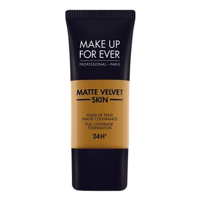 Shop Make Up For Ever Matte Velvet Skin Liquid In Warm Amber