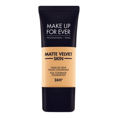 Shop Make Up For Ever Matte Velvet Skin Liquid In Warm Beige