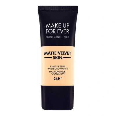 Shop Make Up For Ever Matte Velvet Skin Liquid In Yellow Alabaster