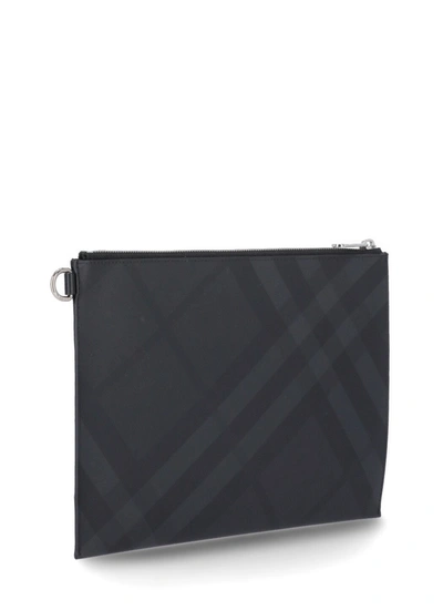 Shop Burberry Wallets Anthracite In Dark Charcoal