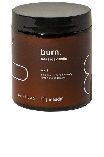 Maude Burn Massage Candle No. 2 In N,a