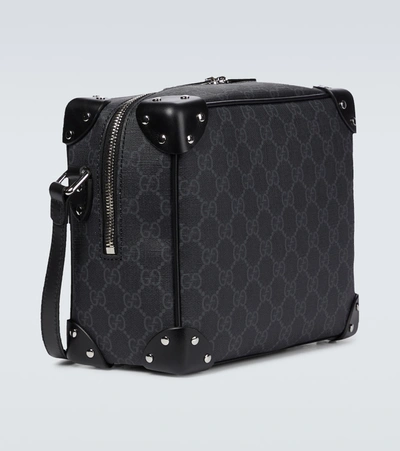 Shop Gucci Gg Supreme Shoulder Bag In Black