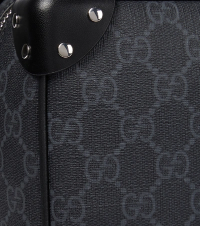 Shop Gucci Gg Supreme Shoulder Bag In Black