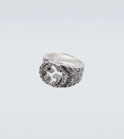 Shop Gucci Interlocking G Silver Ring