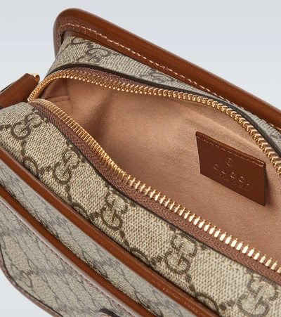 Shop Gucci Mini Gg Canvas Bag In B.eb/brown Sugar