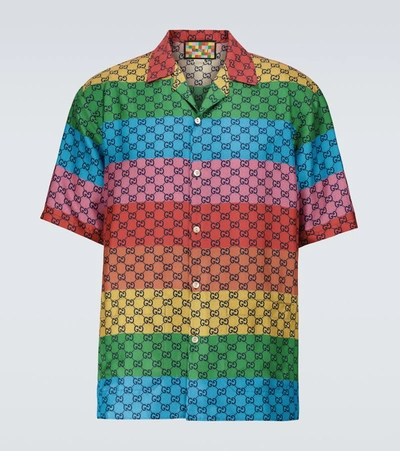 gucci oversized camp collar