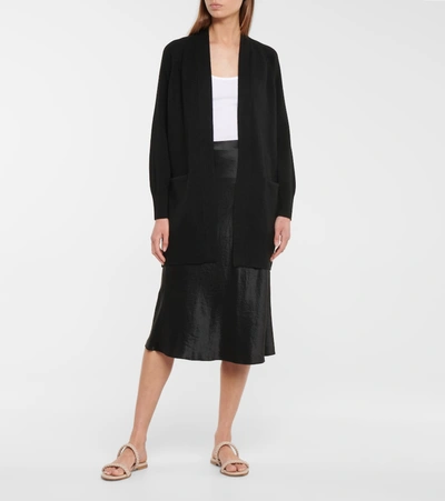 Shop Vince Cashmere Cardigan In Black