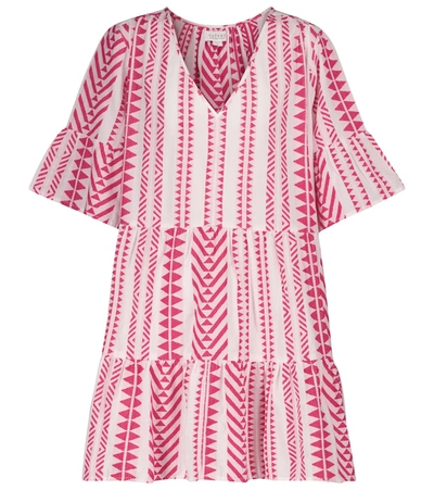 uøkonomisk Maestro Hearty Velvet Madelina Printed V-neck Dress In Pink | ModeSens