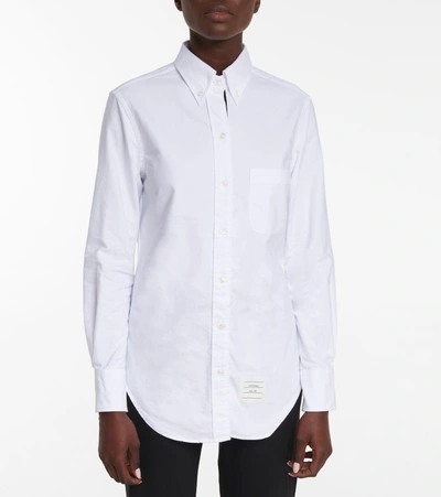 Shop Thom Browne Cotton Shirt In White