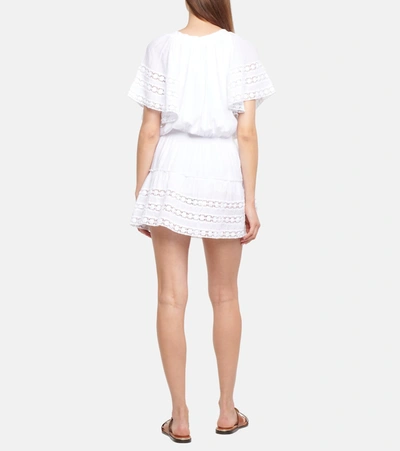 Shop Melissa Odabash Michelle Off-shoulder Minidress In White