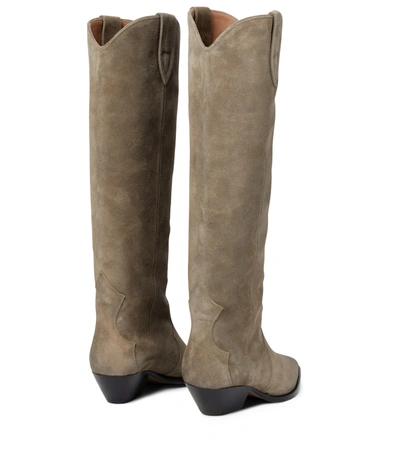 Isabel Marant Denvee Suede Knee-high Boots In Brown