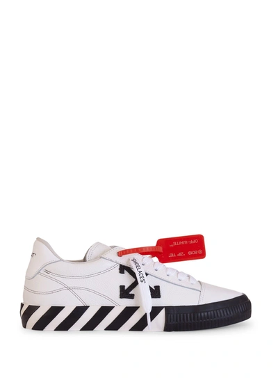Shop Off-white Vulcanized Low-top Sneakers In Bianco