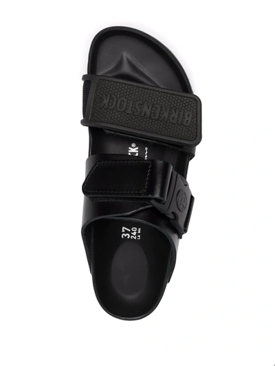 Shop Rick Owens +birkenstock Logo-embossed Sandals In Black