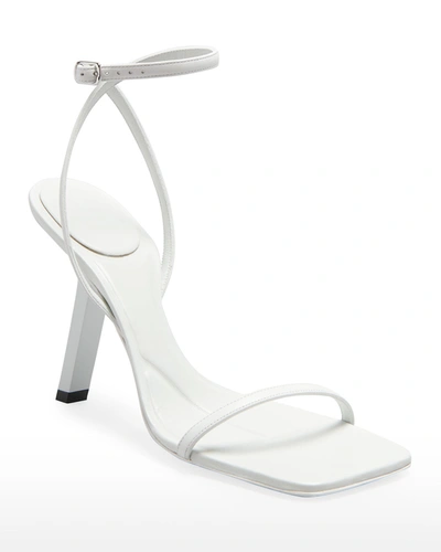 Shop Balenciaga Void 80mm Ankle-strap High-heel Sandals In White