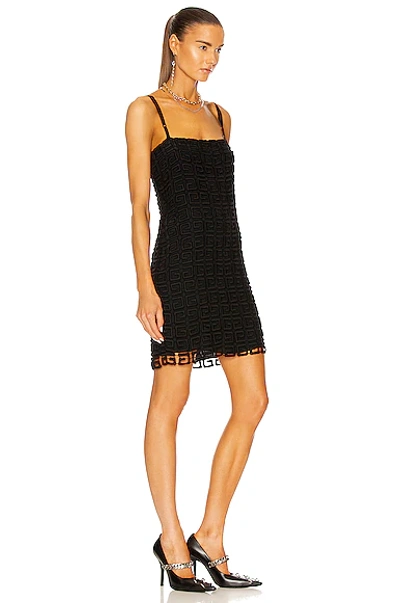 Shop Givenchy 4g Short Dress In Black