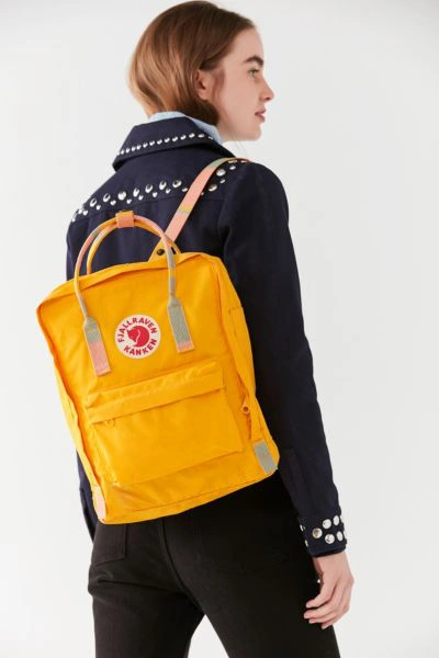 Shop Fjall Raven Classic Kånken Backpack In Mustard
