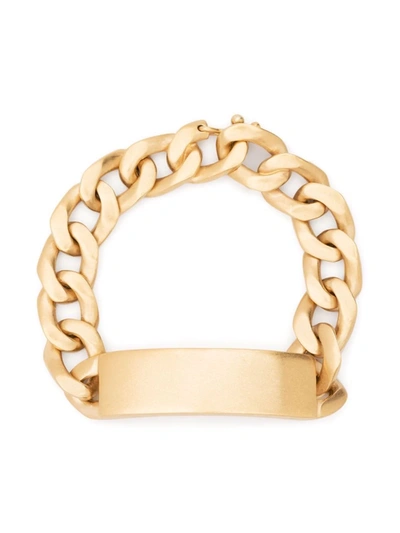 Shop Maison Margiela Chain Id Bracelet In Gold