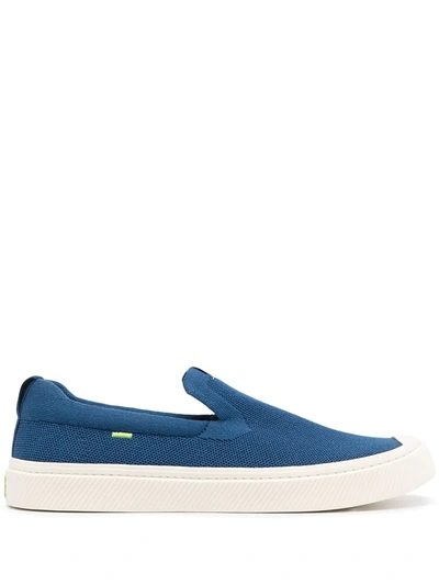 Shop Cariuma Ibi Slip-on Knit Sneakers In Blau