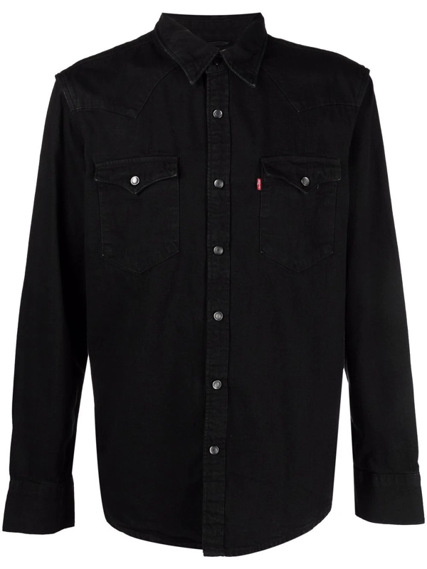 Levi's Men's Standard Barstow Western Long-sleeve Denim Shirt In Blackrinse  | ModeSens