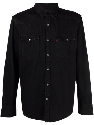 Levi's Black Barstow Western Shirt | ModeSens