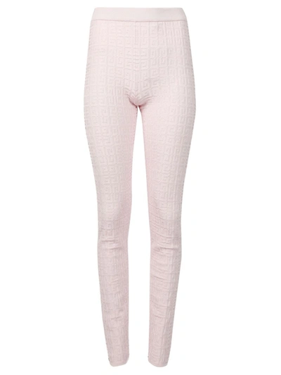 Shop Givenchy 4g Jacquard Leggings Light Pink