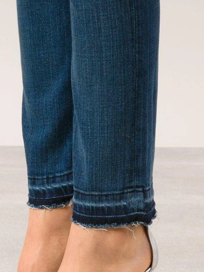 Shop Current Elliott 'the Cropped Straight' Jeans In Blue