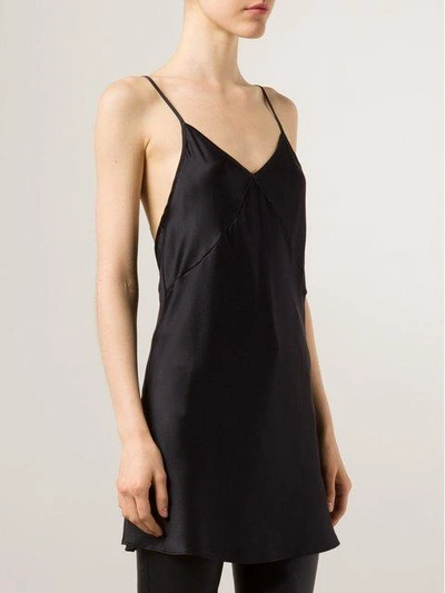 Shop Fleur Du Mal Bias Cut Slip In Black