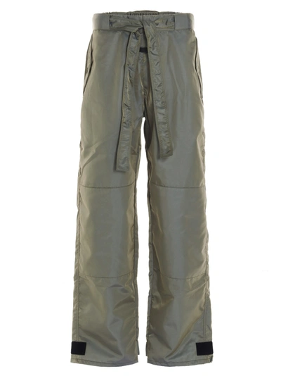 Shop Fear Of God Relaxed Nylon Pants In Green