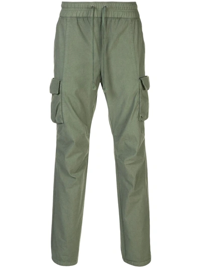 Shop John Elliott Green Cotton Cargo Trousers In Verde
