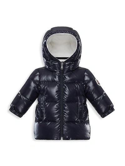 Shop Moncler Baby's & Little Kid's Cansu Long Down Puffer Parka In Navy