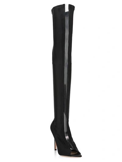 Shop Gianvito Rossi Women's Hiroko Cuissard Over-the-knee Boots In Black
