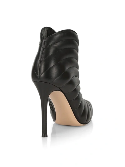 Shop Gianvito Rossi Eiko Leather Ankle Boots In Black