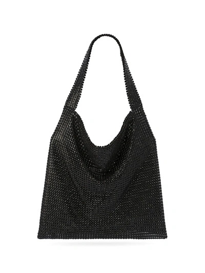 Shop Rabanne Women's Sac Porte Epaul Mesh Shoulder Bag In Black