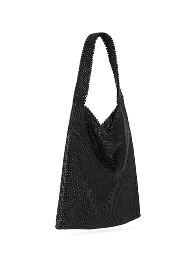 Shop Rabanne Women's Sac Porte Epaul Mesh Shoulder Bag In Black