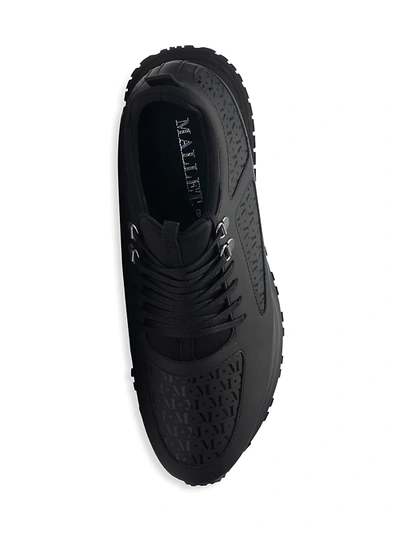 Shop Mallet Men's Diver 2.0 Midnight Monogram Sneakers In Black