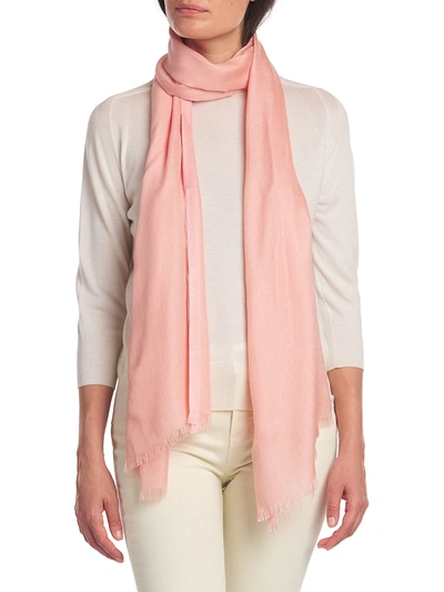Shop Loro Piana Women's Silk & Cashmere Stole In Opaque Rose