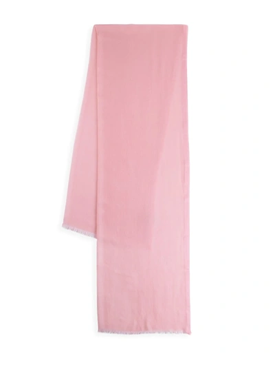 Shop Loro Piana Women's Silk & Cashmere Stole In Opaque Rose