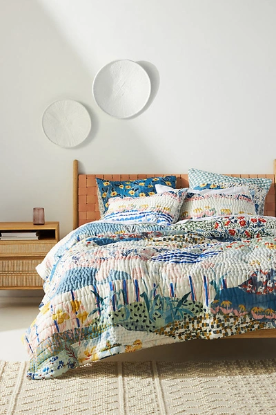 Shop Artisan Quilts By Anthropologie Rosalind Quilt By  In Blue Size Q Top/bed